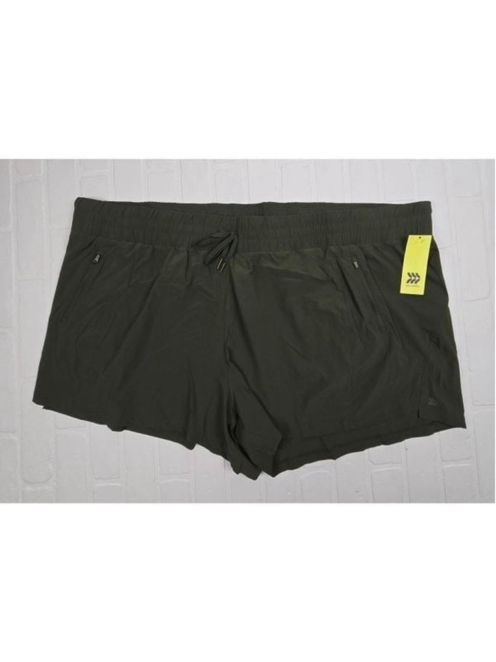 All In Motion Woven Olive Green Shorts 4X